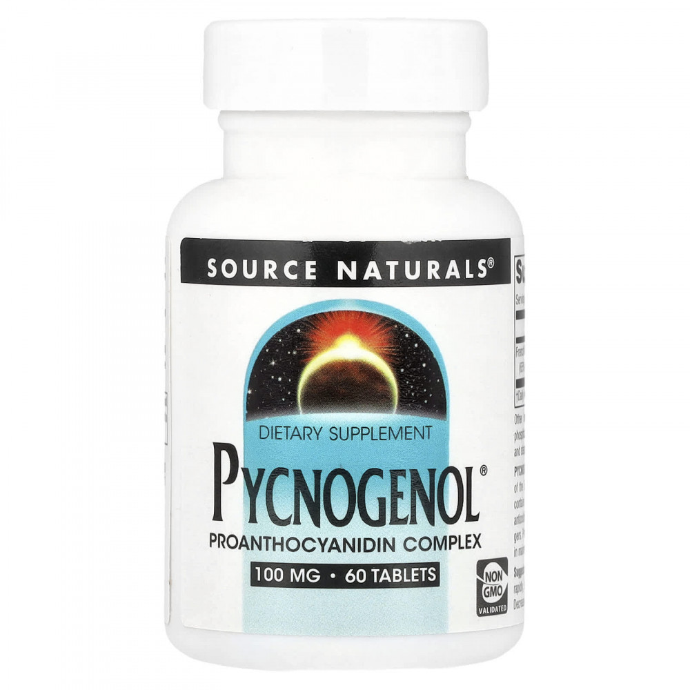 Source Naturals, Pycnogenol®, 100 мг, 60 таблеток в Москве - eco-herb.ru | изображение Source Naturals, Pycnogenol®, 100 мг, 60 таблеток в Москве - eco-herb.ru | фото