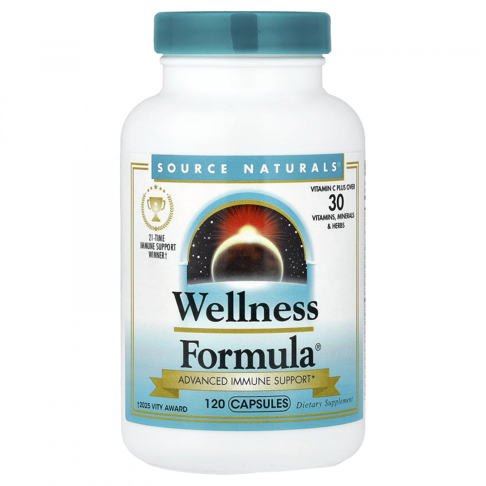 Source Naturals, Wellness Formula®, улучшенная поддержка иммунитета, 120 капсул в Москве - eco-herb.ru | изображение Source Naturals, Wellness Formula®, улучшенная поддержка иммунитета, 120 капсул в Москве - eco-herb.ru | фото