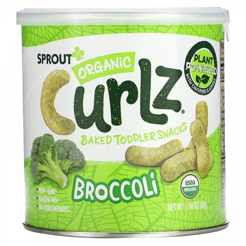 Sprout Organics, Curlz, брокколи, 42 г (1,48 унции) в Москве - eco-herb.ru | фото