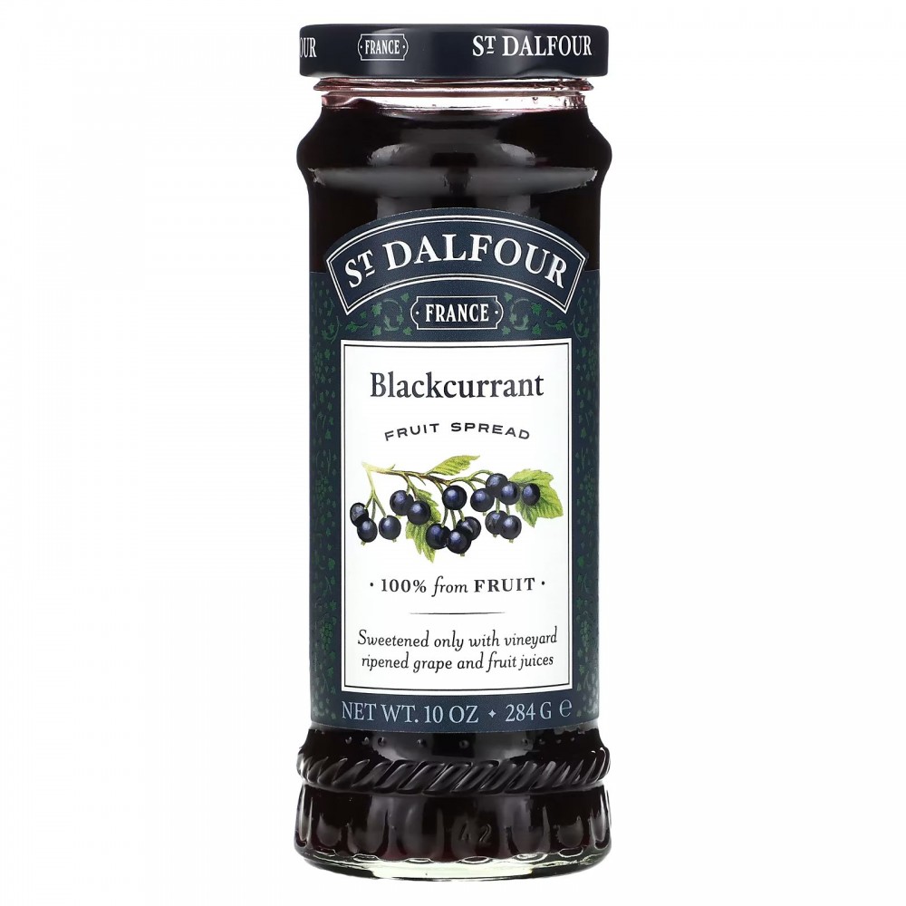 St. Dalfour, Black Currant, Fruit Spread, 10 oz (284 g) в Москве - eco-herb.ru | фото