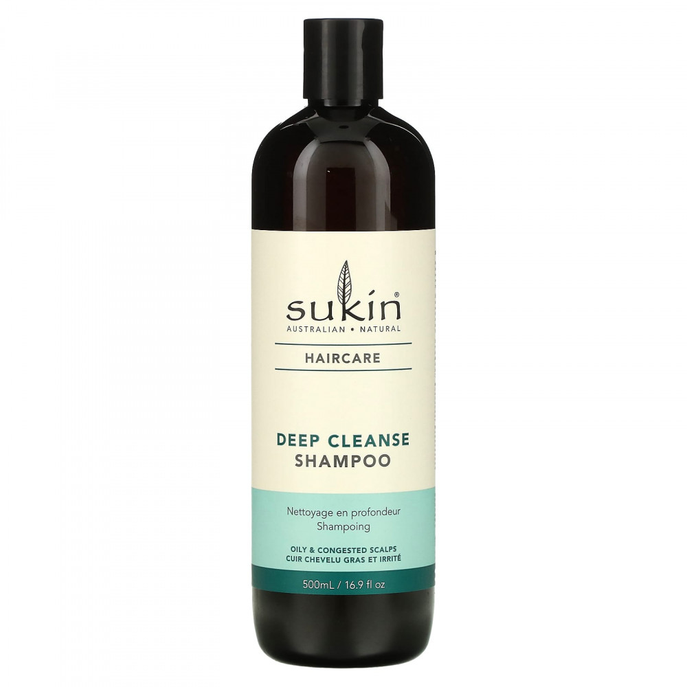 Sukin, Haircare, шампунь для глубокого очищения, для жирной и скопившейся кожи головы, 500 мл (16,9 жидк. унц.) в Москве - eco-herb.ru | изображение Sukin, Haircare, шампунь для глубокого очищения, для жирной и скопившейся кожи головы, 500 мл (16,9 жидк. унц.) в Москве - eco-herb.ru | фото