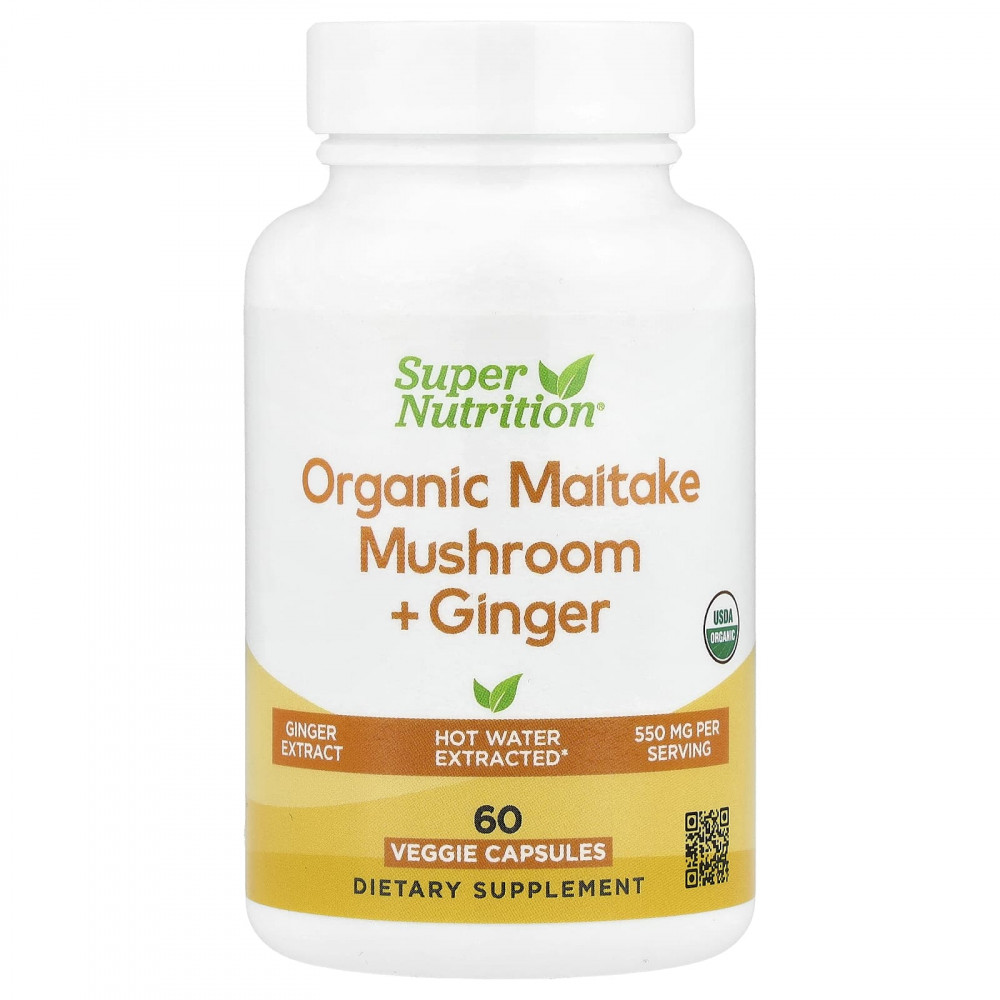 Super Nutrition, органический гриб-баран с имбирём, 60 вегетарианских капсул в Москве - eco-herb.ru | изображение Super Nutrition, органический гриб-баран с имбирём, 60 вегетарианских капсул в Москве - eco-herb.ru | фото