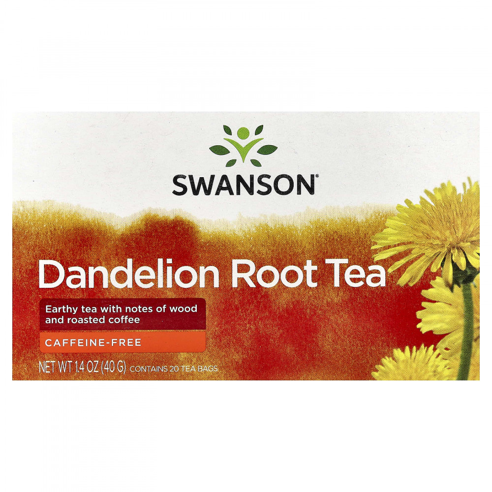 Swanson, Чай из корня одуванчика, без кофеина, 20 чайных пакетиков, 40 г (1,4 унции) (Товар снят с продажи) в Москве - eco-herb.ru | изображение Swanson, Чай из корня одуванчика, без кофеина, 20 чайных пакетиков, 40 г (1,4 унции) (Товар снят с продажи) в Москве - eco-herb.ru | фото