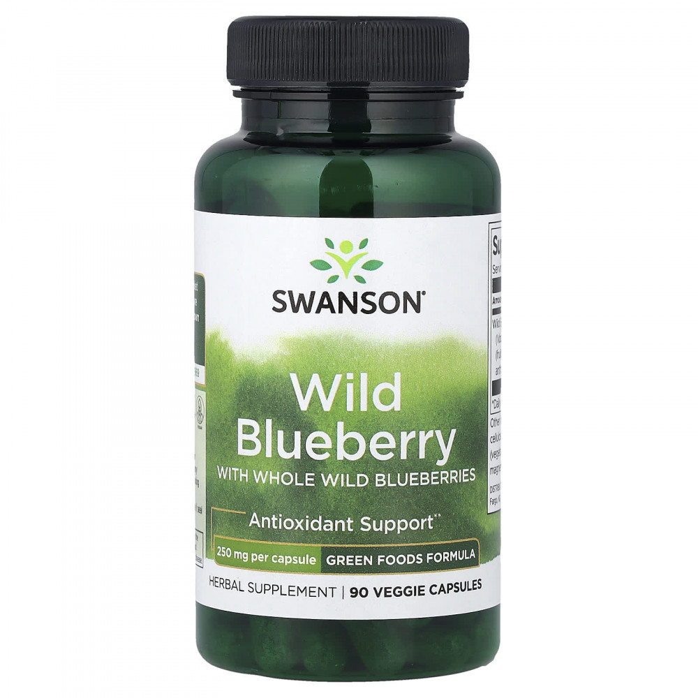 Swanson, дикорастущая голубика с цельными ягодами дикой голубики, 250 мг, 90 растительных капсул в Москве - eco-herb.ru | изображение Swanson, дикорастущая голубика с цельными ягодами дикой голубики, 250 мг, 90 растительных капсул в Москве - eco-herb.ru | фото