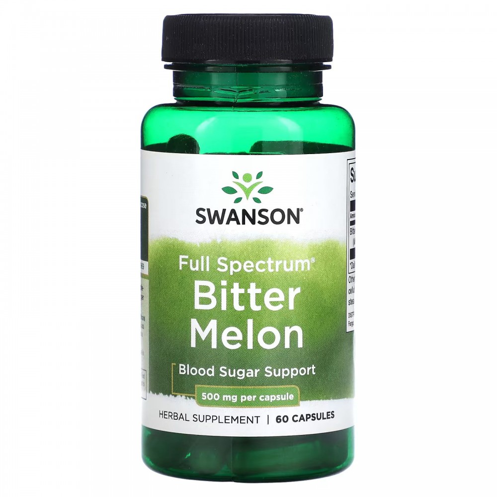 Swanson, Full Spectrum Bitter Melon, 500 mg, 60 Capsules в Москве - eco-herb.ru | фото