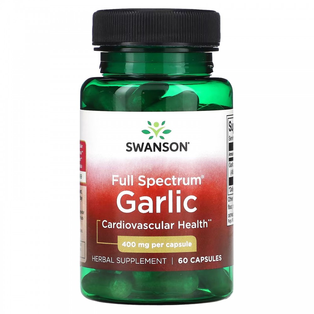 Swanson, Full Spectrum Garlic, 400 mg, 60 Capsules в Москве - eco-herb.ru | фото