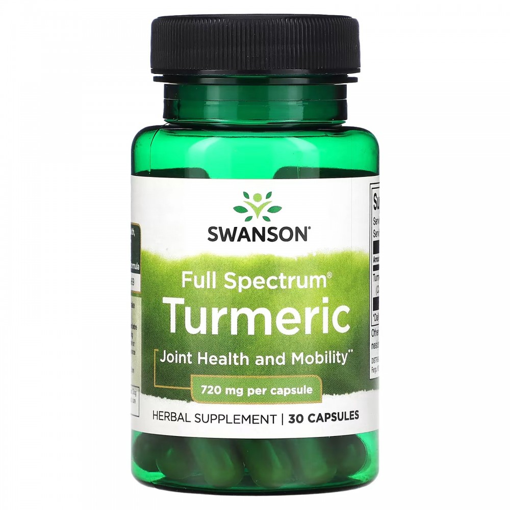 Swanson, Full Spectrum Turmeric, 720 mg, 30 Capsules в Москве - eco-herb.ru | фото