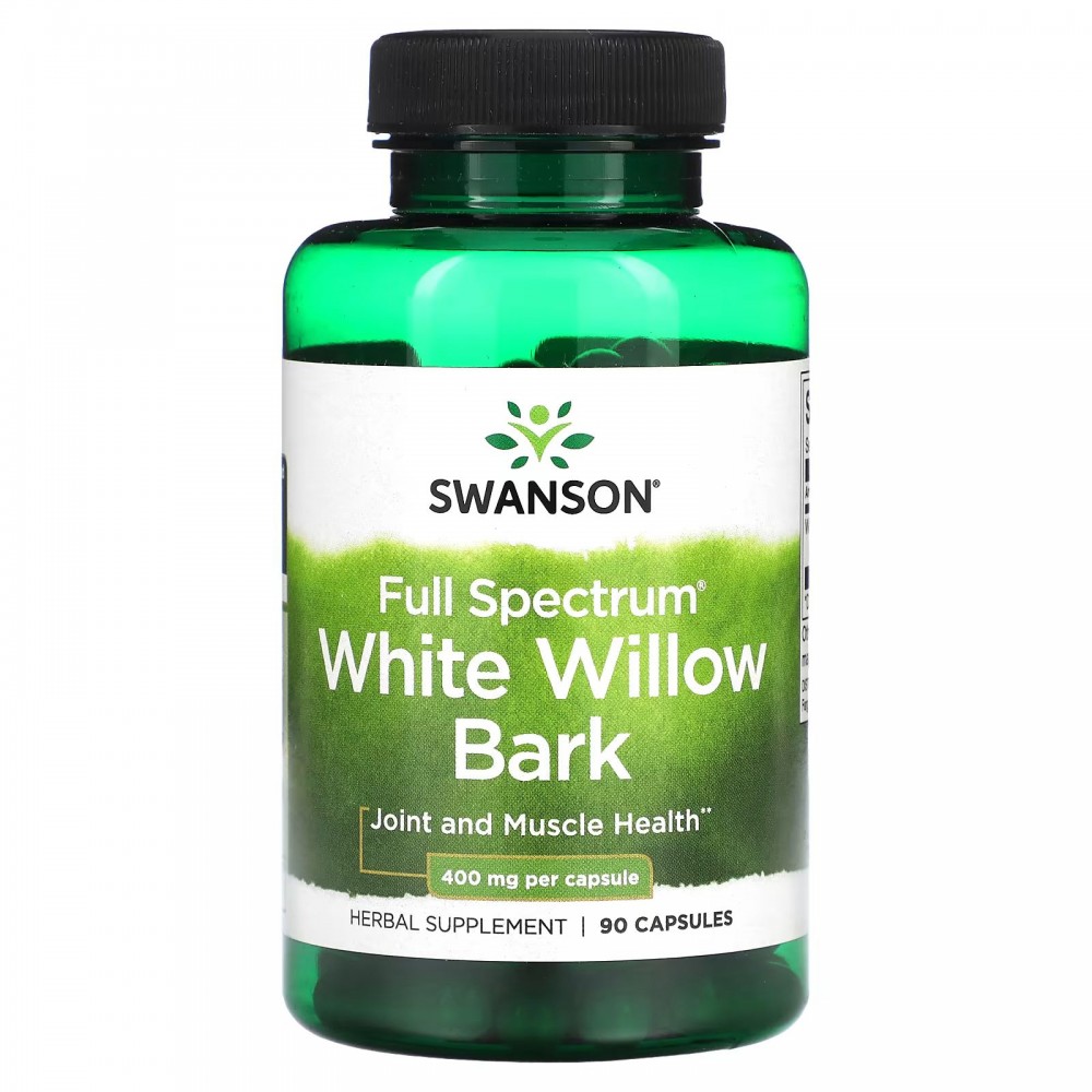 Swanson, Full Spectrum White Willow Bark, 400 mg, 90 Capsules в Москве - eco-herb.ru | фото