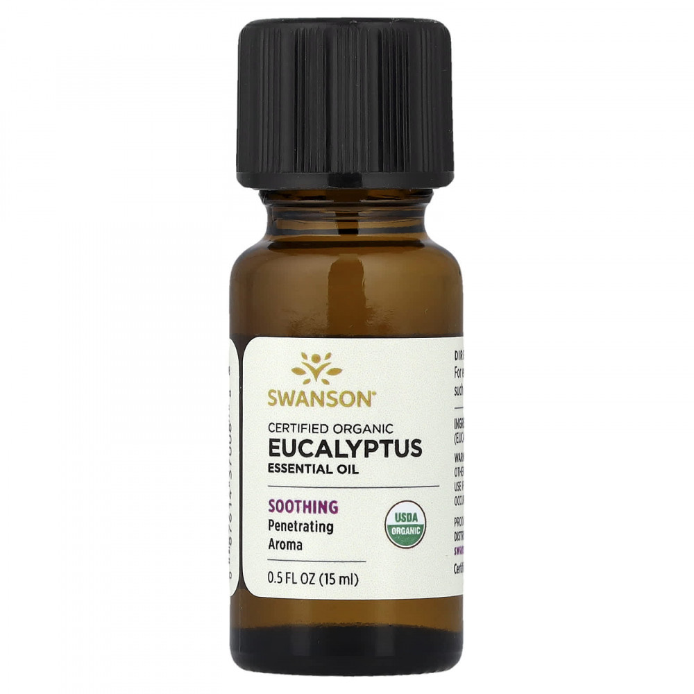 Swanson, Сертифицированное органическое эфирное масло эвкалипта, 15 мл (0,5 жидк. унц.) в Москве - eco-herb.ru | изображение Swanson, Сертифицированное органическое эфирное масло эвкалипта, 15 мл (0,5 жидк. унц.) в Москве - eco-herb.ru | фото