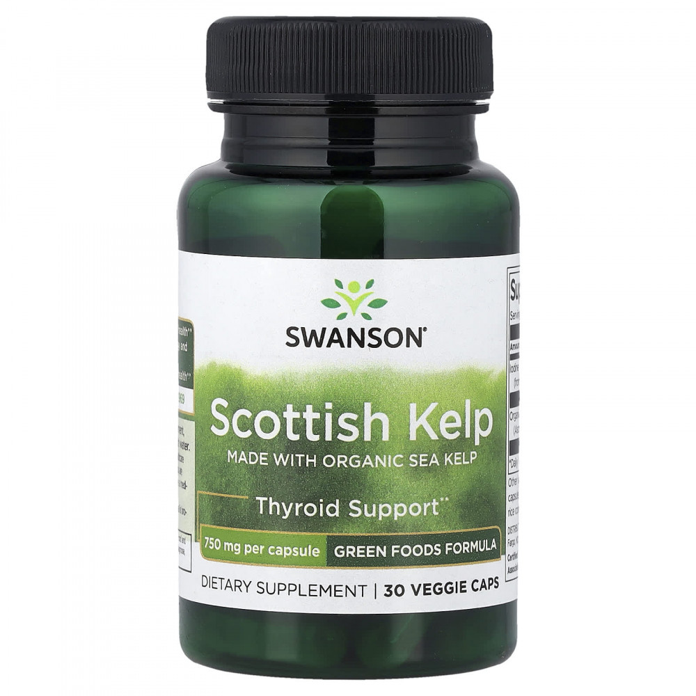 Swanson Vitamins, шотландские бурые водоросли, 30 растительных капсул в Москве - eco-herb.ru | изображение Swanson Vitamins, шотландские бурые водоросли, 30 растительных капсул в Москве - eco-herb.ru | фото