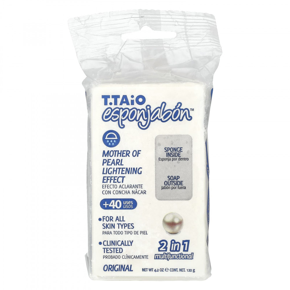 T. Taio, мыло с губкой внутри, оригинальный перламутровый, 120 г (4,2 унции) в Москве - eco-herb.ru | изображение T. Taio, мыло с губкой внутри, оригинальный перламутровый, 120 г (4,2 унции) в Москве - eco-herb.ru | фото
