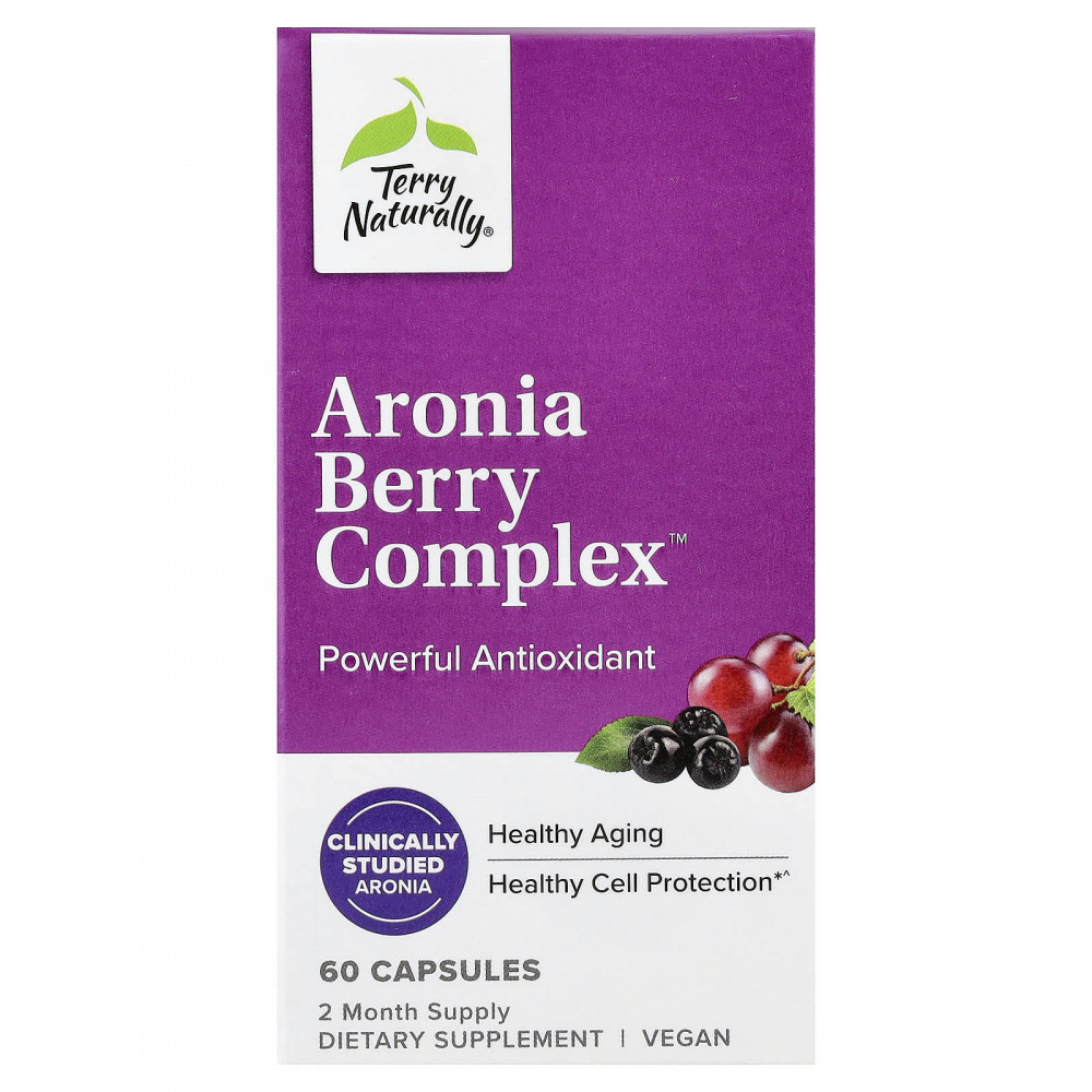 Terry Naturally, Aronia Berry Complex™, 60 капсул в Москве - eco-herb.ru | изображение Terry Naturally, Aronia Berry Complex™, 60 капсул в Москве - eco-herb.ru | фото