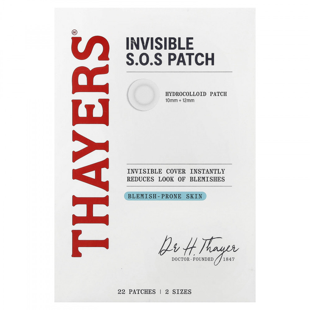 Thayers, Invisium SOS Patch, патчи для кожи, склонной к высыпаниям, 22 шт. в Москве - eco-herb.ru | изображение Thayers, Invisium SOS Patch, патчи для кожи, склонной к высыпаниям, 22 шт. в Москве - eco-herb.ru | фото