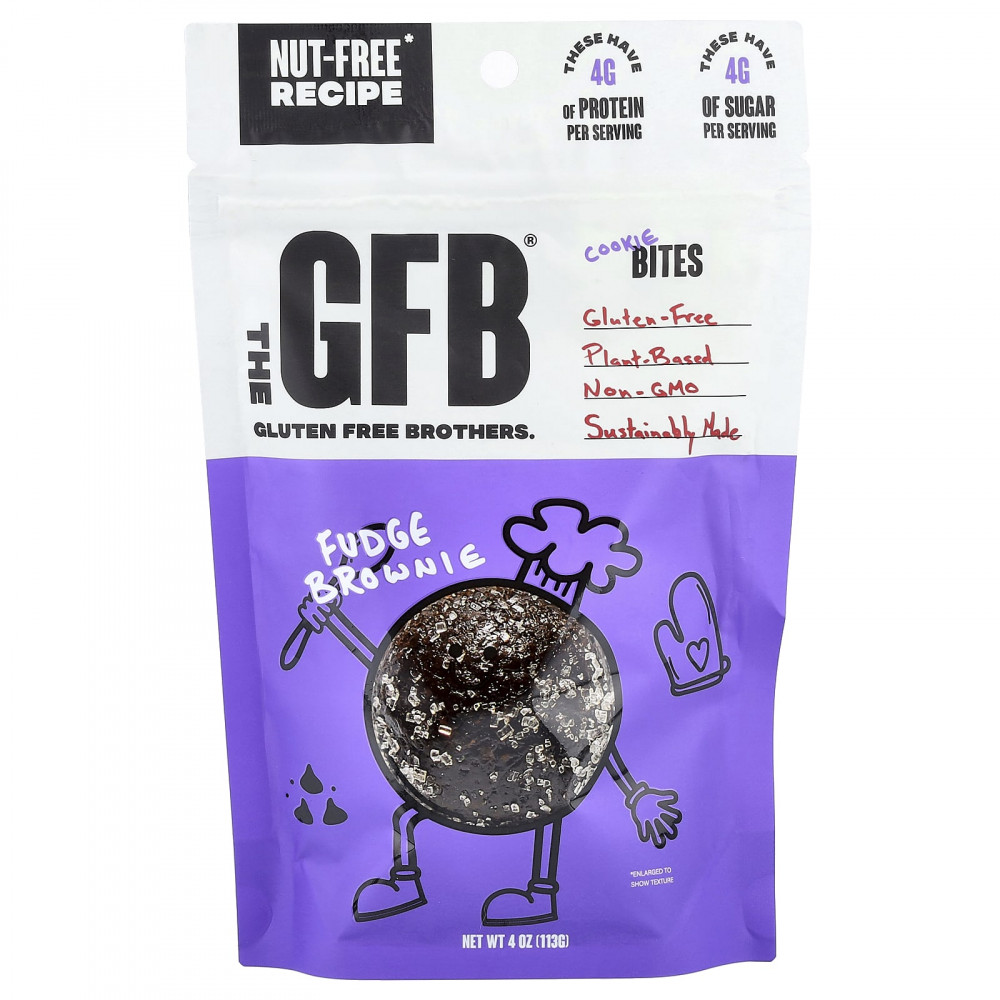 The GFB, Cookie Bites, без глютена, брауни с помадкой, 113 г (4 унции) в Москве - eco-herb.ru | изображение The GFB, Cookie Bites, без глютена, брауни с помадкой, 113 г (4 унции) в Москве - eco-herb.ru | фото