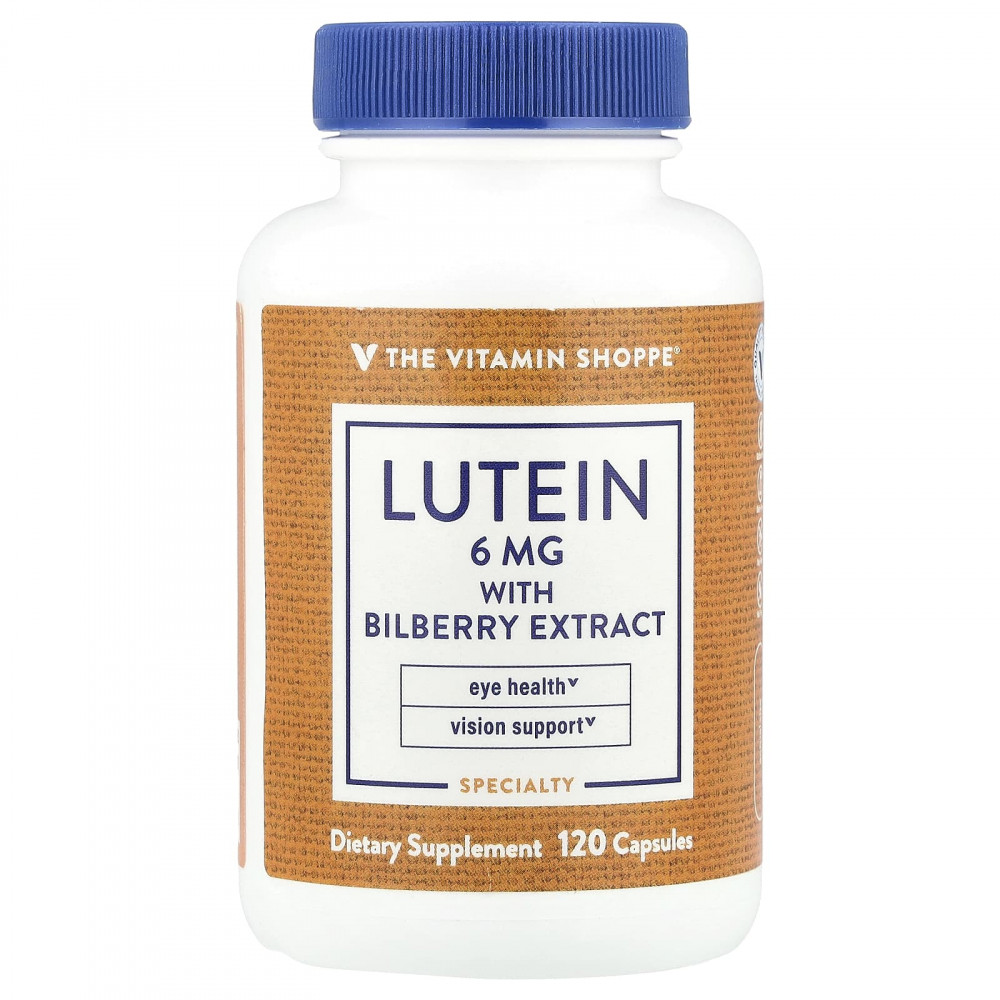 The Vitamin Shoppe, Лютеин с экстрактом черники, 120 капсул в Москве - eco-herb.ru | изображение The Vitamin Shoppe, Лютеин с экстрактом черники, 120 капсул в Москве - eco-herb.ru | фото