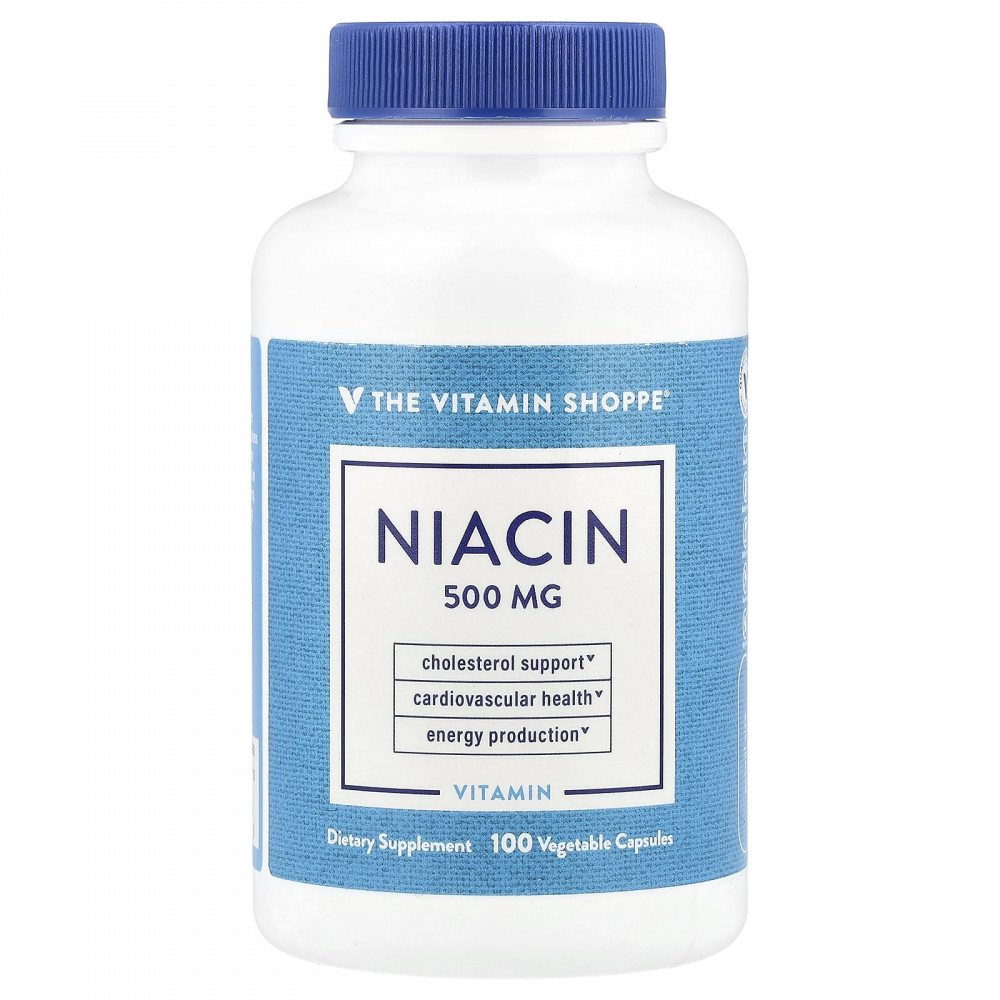 The Vitamin Shoppe, Ниацин, 500 мг, 100 растительных капсул в Москве - eco-herb.ru | изображение The Vitamin Shoppe, Ниацин, 500 мг, 100 растительных капсул в Москве - eco-herb.ru | фото