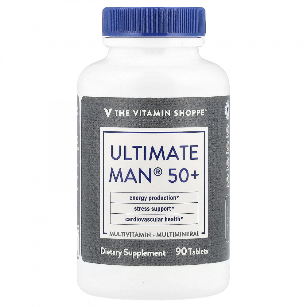 The Vitamin Shoppe, Ultimate Man® 50+, мультивитамины и мультиминералы, 90 таблеток в Москве - eco-herb.ru | изображение The Vitamin Shoppe, Ultimate Man® 50+, мультивитамины и мультиминералы, 90 таблеток в Москве - eco-herb.ru | фото