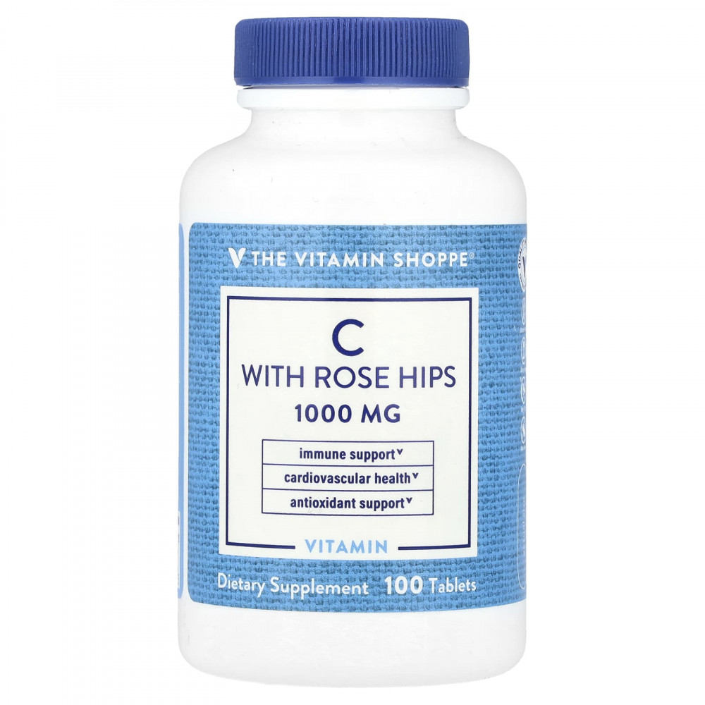 The Vitamin Shoppe, витамин C с шиповником, 100 таблеток в Москве - eco-herb.ru | изображение The Vitamin Shoppe, витамин C с шиповником, 100 таблеток в Москве - eco-herb.ru | фото