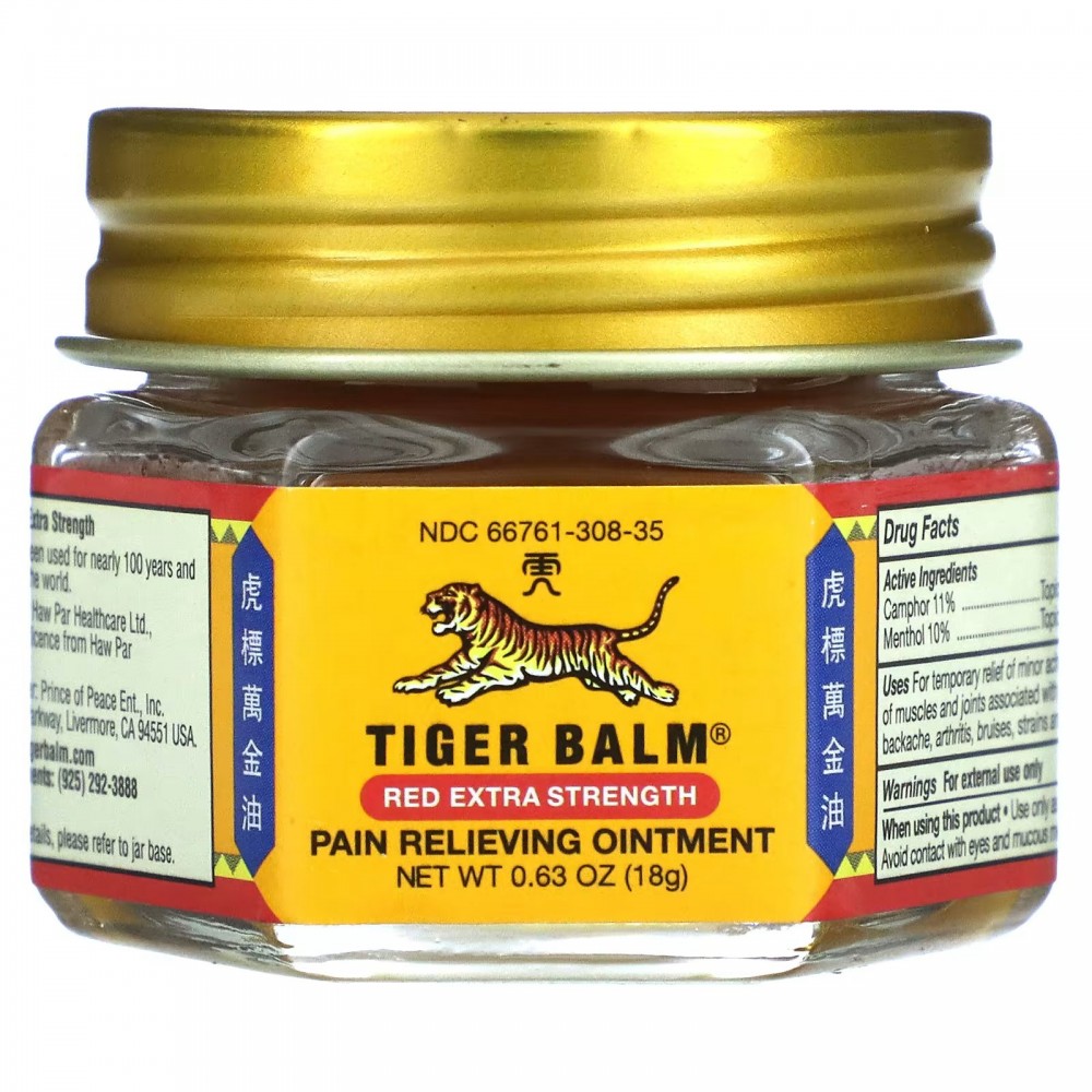 Tiger Balm, Обезболивающая мазь усиленного действия, 18 г (0,63 унции)  купить в Москве