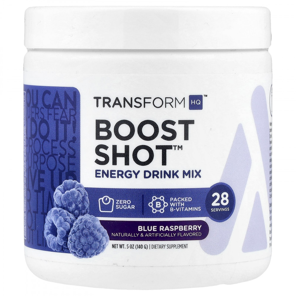 TransformHQ, Boost Shot ™, смесь для энергетических напитков, голубая малина, 140 г (5 унций) в Москве - eco-herb.ru | изображение TransformHQ, Boost Shot ™, смесь для энергетических напитков, голубая малина, 140 г (5 унций) в Москве - eco-herb.ru | фото
