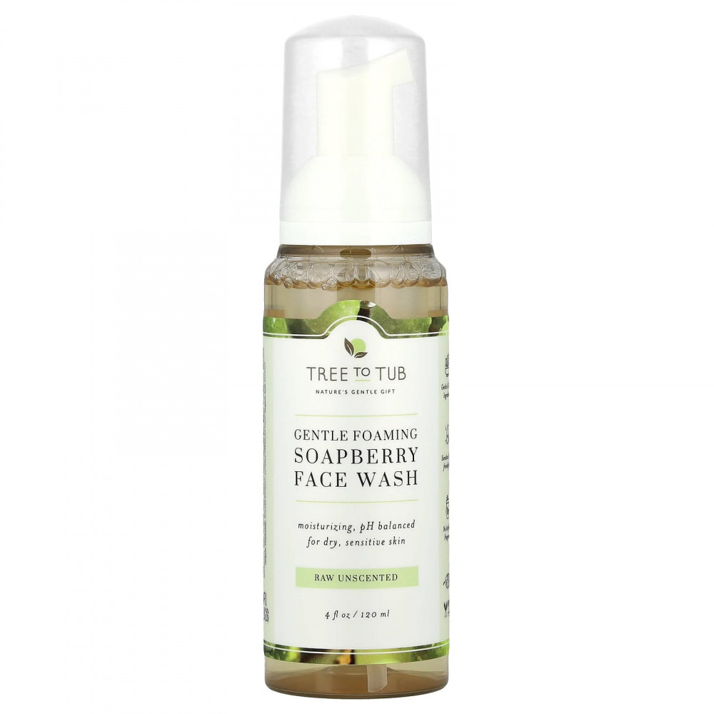 Tree To Tub, Нежная пенка для умывания Soapberry, для сухой, чувствительной кожи, без запаха, 120 мл (4 жидк. Унции) в Москве - eco-herb.ru | изображение Tree To Tub, Нежная пенка для умывания Soapberry, для сухой, чувствительной кожи, без запаха, 120 мл (4 жидк. Унции) в Москве - eco-herb.ru | фото