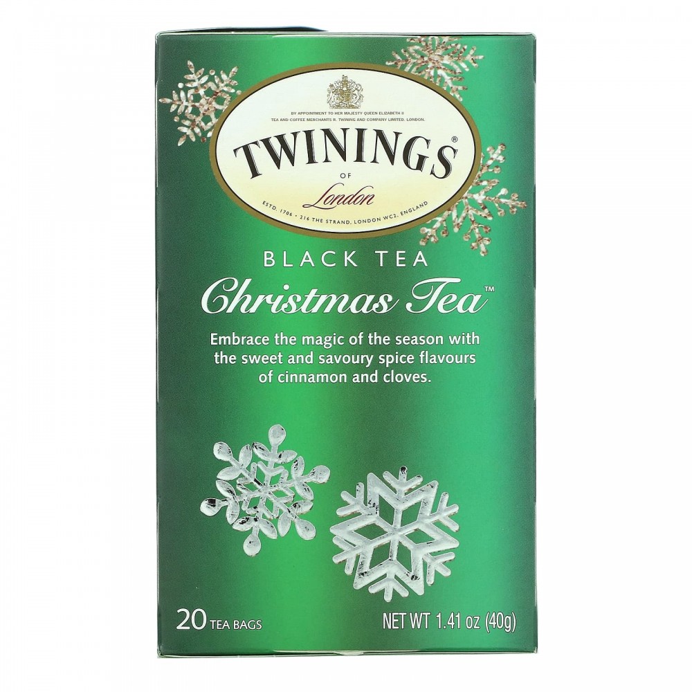 Twinings, Christmas Tea, черный чай, 20 чайных пакетиков, 40 г (1,41 унции) в Москве - eco-herb.ru | фото