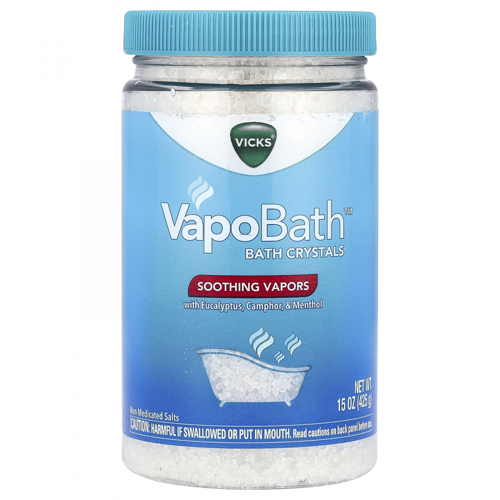 Vicks, VapoBath ™, кристаллы для ванн, успокаивающие пары, 425 г (15 унций) в Москве - eco-herb.ru | изображение Vicks, VapoBath ™, кристаллы для ванн, успокаивающие пары, 425 г (15 унций) в Москве - eco-herb.ru | фото