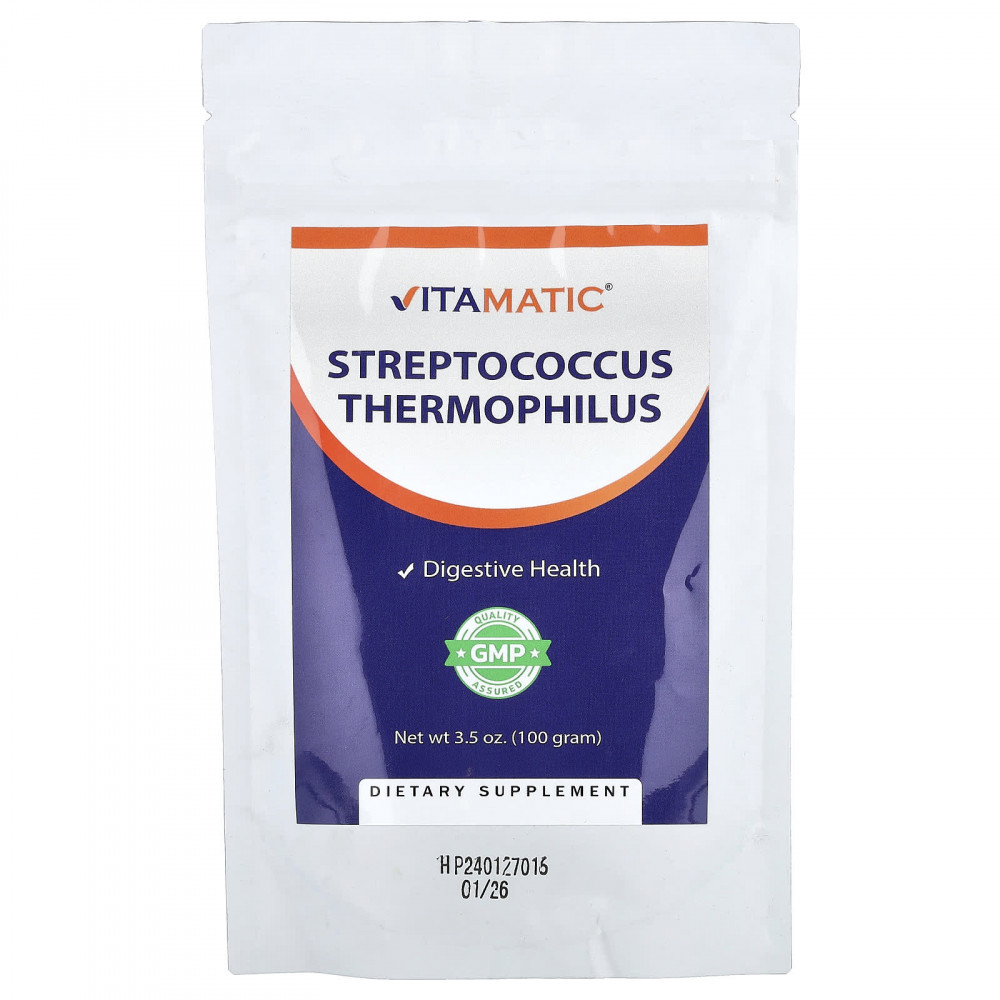 Vitamatic, термофильный стрептококк (Streptococcus thermophilus), 100 г (3,5 унции) в Москве - eco-herb.ru | изображение Vitamatic, термофильный стрептококк (Streptococcus thermophilus), 100 г (3,5 унции) в Москве - eco-herb.ru | фото