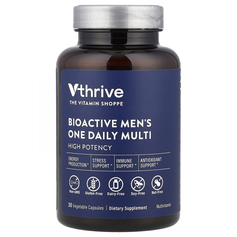 Vthrive, Bioactive Men's One Daily Multi, 30 растительных капсул в Москве - eco-herb.ru | изображение Vthrive, Bioactive Men's One Daily Multi, 30 растительных капсул в Москве - eco-herb.ru | фото
