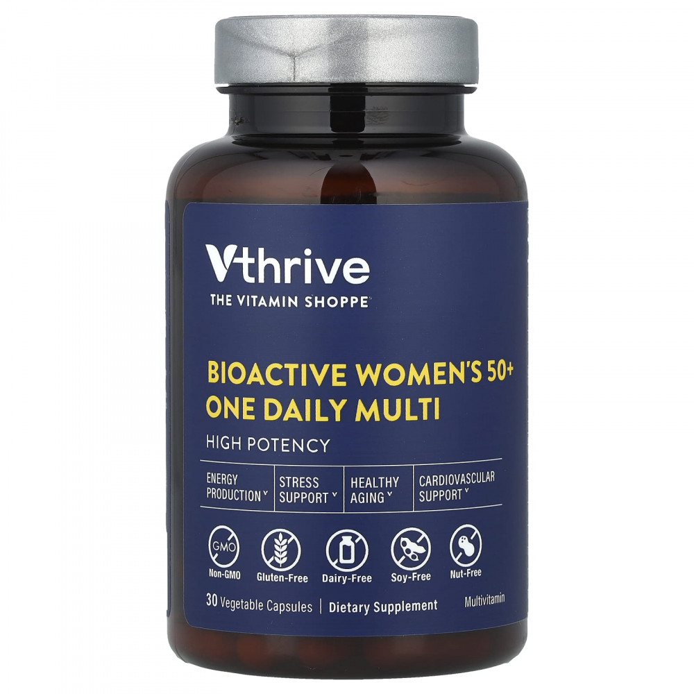 Vthrive, Bioactive Women's 50+ One Daily Multi, 30 растительных капсул в Москве - eco-herb.ru | изображение Vthrive, Bioactive Women's 50+ One Daily Multi, 30 растительных капсул в Москве - eco-herb.ru | фото