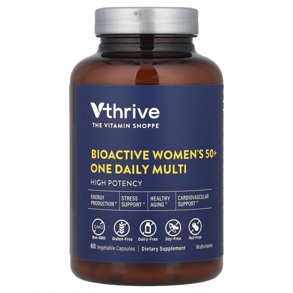 Vthrive, Bioactive Women's 50+ One Daily Multi, 60 растительных капсул в Москве - eco-herb.ru | изображение Vthrive, Bioactive Women's 50+ One Daily Multi, 60 растительных капсул в Москве - eco-herb.ru | фото