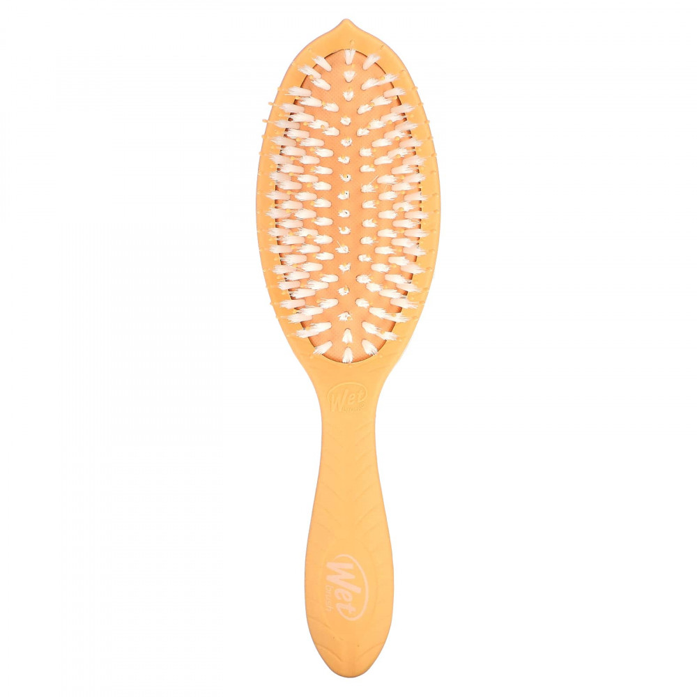 Wet Brush, Go Green ™, кисть для ухода и блеска с кокосовым маслом, апельсин, 1 шт. в Москве - eco-herb.ru | изображение Wet Brush, Go Green ™, кисть для ухода и блеска с кокосовым маслом, апельсин, 1 шт. в Москве - eco-herb.ru | фото