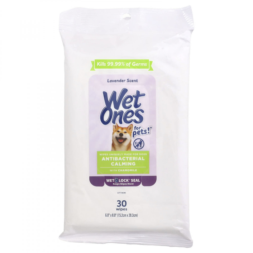 Wet Ones, For Pets™, успокаивающие салфетки для собак, с запахом лаванды, 30 шт. в Москве - eco-herb.ru | изображение Wet Ones, For Pets™, успокаивающие салфетки для собак, с запахом лаванды, 30 шт. в Москве - eco-herb.ru | фото