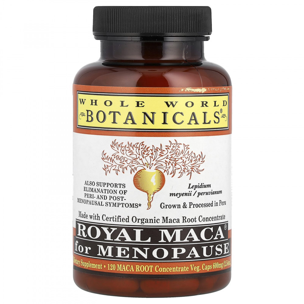 Whole World Botanicals, Royal Maca®, при менопаузе, 120 растительных ингредиентов Капсулы в Москве - eco-herb.ru | изображение Whole World Botanicals, Royal Maca®, при менопаузе, 120 растительных ингредиентов Капсулы в Москве - eco-herb.ru | фото
