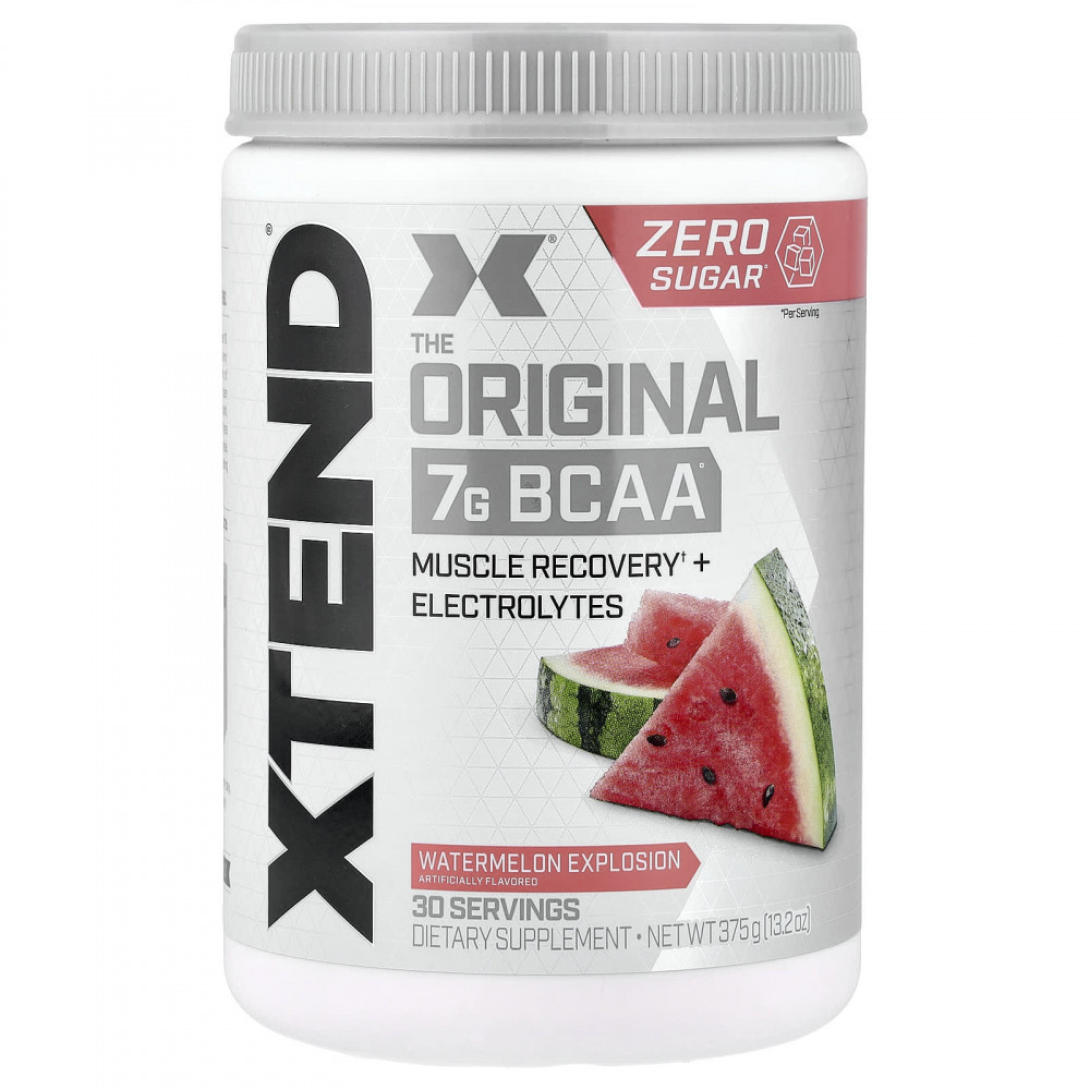 XTEND, 7 г аминокислот с разветвленной цепью (BCAA), со вкусом арбуза, 375 г (13,2 унции) в Москве - eco-herb.ru | изображение XTEND, 7 г аминокислот с разветвленной цепью (BCAA), со вкусом арбуза, 375 г (13,2 унции) в Москве - eco-herb.ru | фото