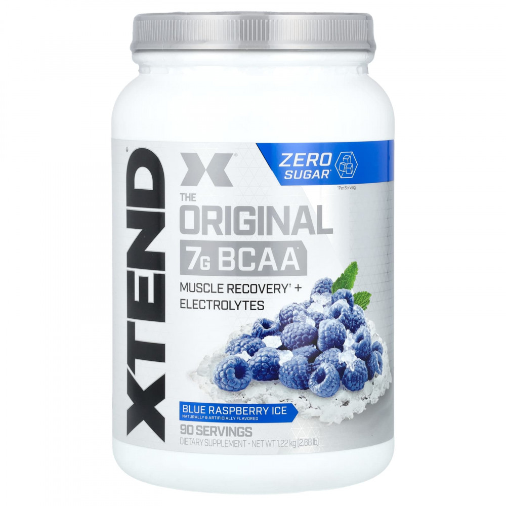 XTEND, добавка с 7 г BCAA, голубая малина со льдом, 1,22 кг (2,68 фунта) в Москве - eco-herb.ru | изображение XTEND, добавка с 7 г BCAA, голубая малина со льдом, 1,22 кг (2,68 фунта) в Москве - eco-herb.ru | фото