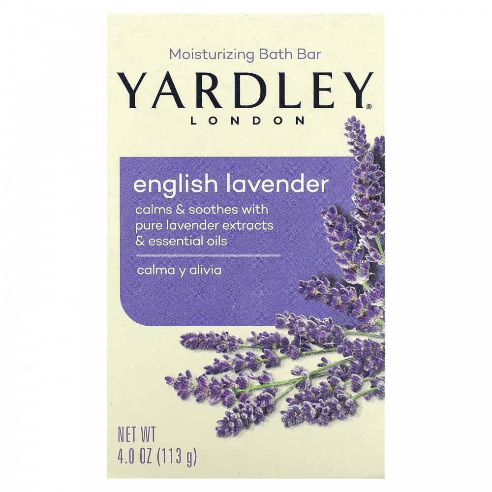 Yardley London, Moisturizing Bath Bar, English Lavender, 4 oz (113 g) в Москве - eco-herb.ru | фото