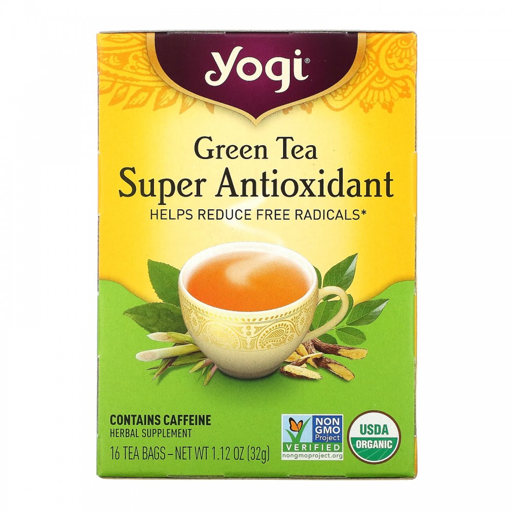 Yogi Tea, мощный антиоксидант зеленого чая, 16 чайных пакетиков, 32 г (1,12 унции) в Москве - eco-herb.ru | фото