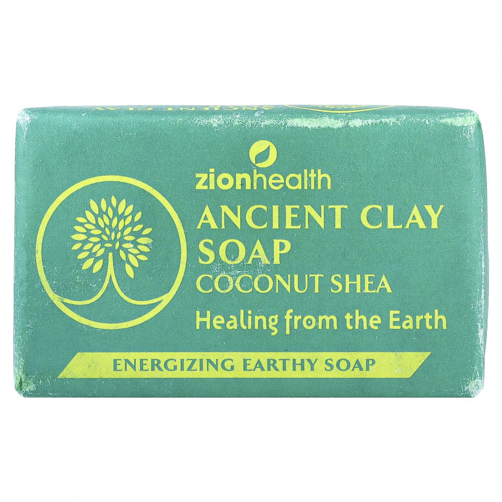 Zion Health, Кусковое мыло с древней глиной, кокос и ши, 170 г (6 унций) в Москве - eco-herb.ru | изображение Zion Health, Кусковое мыло с древней глиной, кокос и ши, 170 г (6 унций) в Москве - eco-herb.ru | фото